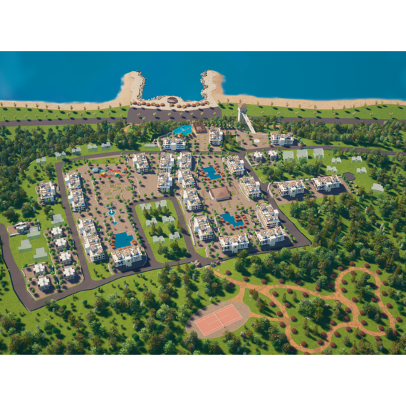 Квартира 2-комнатная 1+1 у моря в Эсентепе площадь 67м², изображение 17