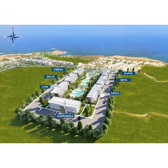 Квартира 2-комнатная 1+1 у моря в Фамагусте (Газимагуса) площадь 61м²