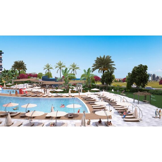 Apartment 2-room 1+1 by the sea in Iskele (Long Beach) Cyprus area 62m² , 6 image