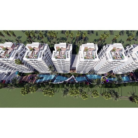 Квартира 3-комнатная 2+1 у моря в Фамагусте (Газимагуса) площадь 75м²