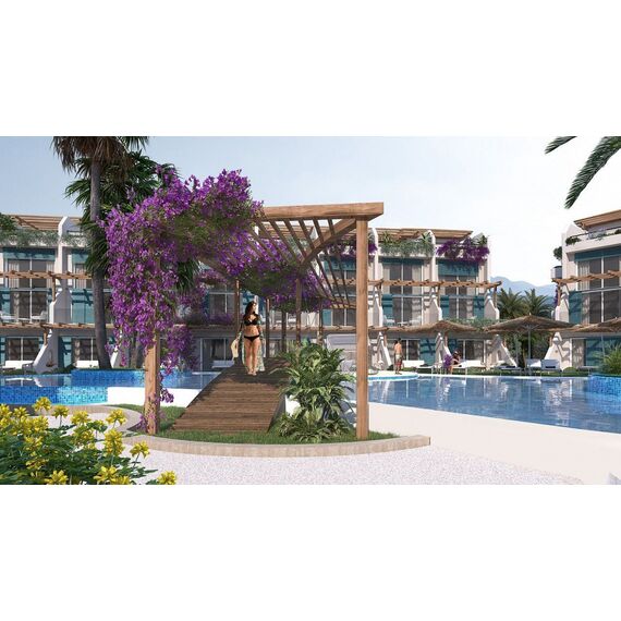 Apartment 2-room 1+1 by the sea in Esentepe Cyprus area 40m² , 4 image