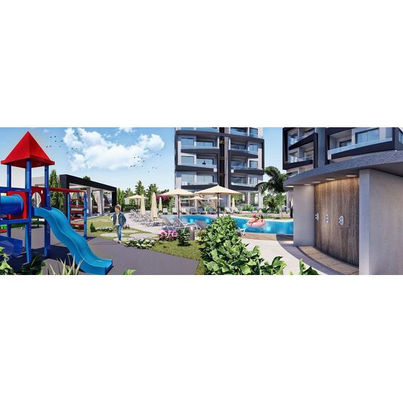 Apartment 3-room 2+1 by the sea in Iskele (Long Beach) Cyprus area 79m² , 11 image