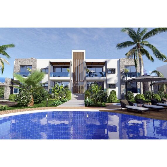 Apartment 2-room 1+1 by the sea in Esentepe Cyprus area 56m² , 9 image