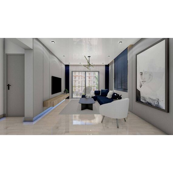 Apartment 3-room 2+1 by the sea in Iskele (Long Beach) Cyprus area 77m² , 4 image