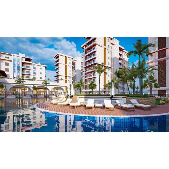 Apartment 3-room 2+1 by the sea in Iskele (Long Beach) Cyprus area 77m² , 2 image