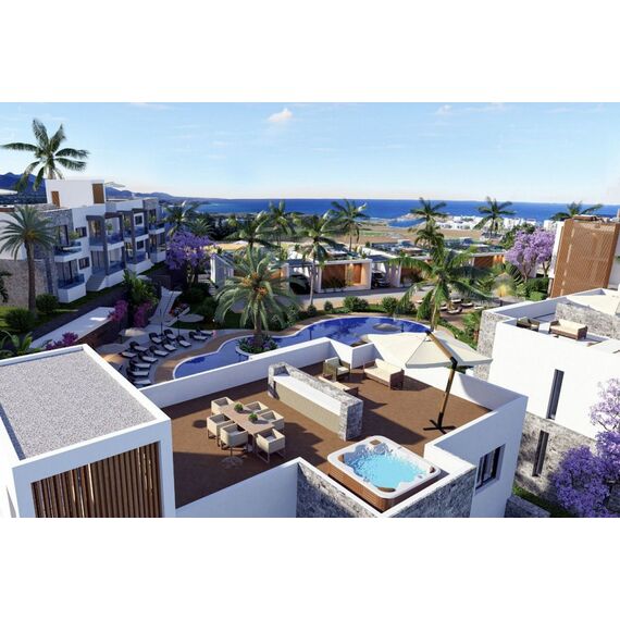 Apartment 2-room 1+1 by the sea in Esentepe Cyprus area 56m² , 8 image