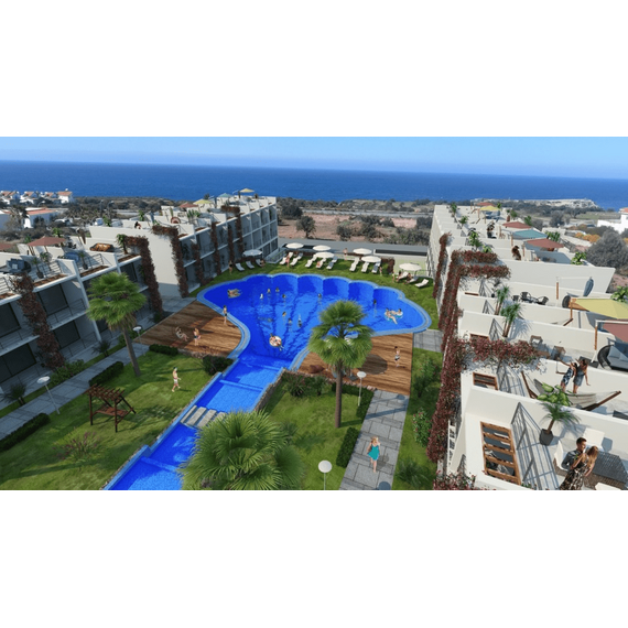 Apartment 2-room 1+1 by the sea in Esentepe Cyprus area 43m² , 2 image