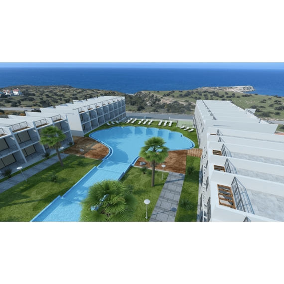 Apartment 2-room 1+1 by the sea in Esentepe Cyprus area 43m² , 12 image