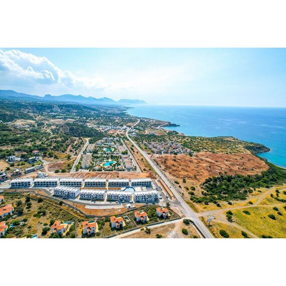 Apartment 2-room 1+1 by the sea in Esentepe Cyprus area 43m² 