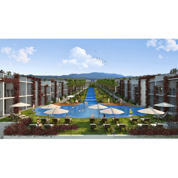 Apartment 2-room 1+1 by the sea in Esentepe Cyprus area 43m² , 8 image