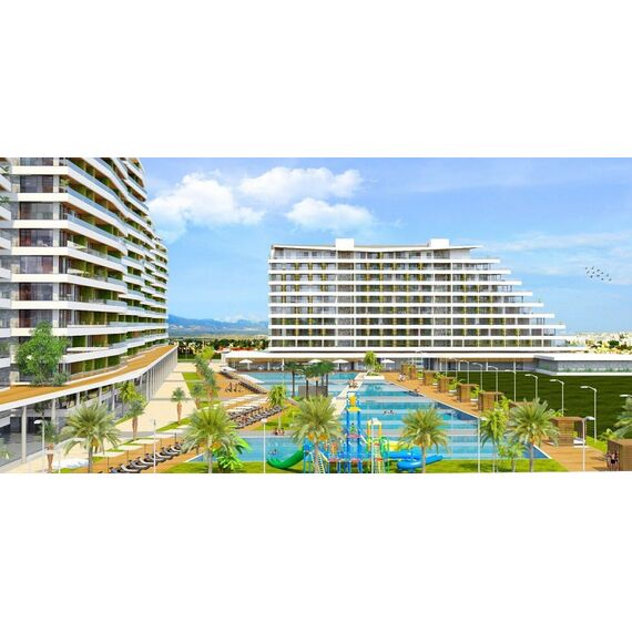 Apartment 2-room 1+1 by the sea in Iskele (Long Beach) Cyprus area 37m² , 3 image