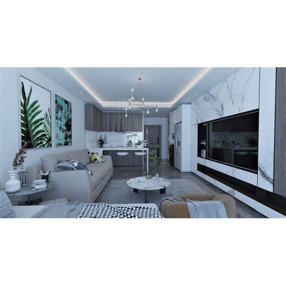 Apartment 2-room 1+1 by the sea in Famagusta (downtown) Cyprus area 44m² , 10 image