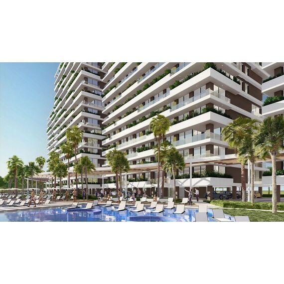 Apartment 2-room 1+1 by the sea in Iskele (Long Beach) Cyprus area 47m² 3 floor, 3 image