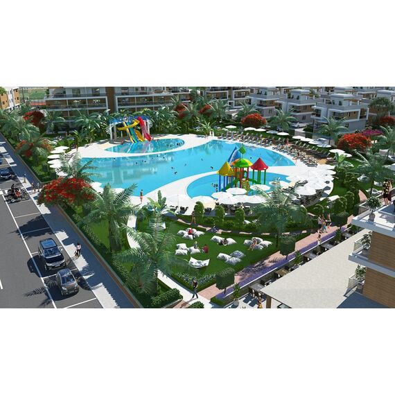 Apartment 2-room 1+1 by the sea in Iskele (Long Beach) Cyprus area 52m² , 4 image