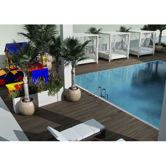 Apartment 2-room 1+1 by the sea in Kyrenia (downtown) Cyprus area 43m² , 12 image