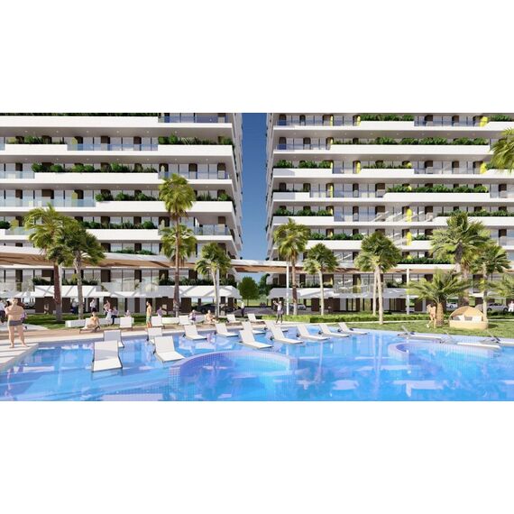 Apartment 2-room 1+1 by the sea in Iskele (Long Beach) Cyprus area 55m² , 9 image