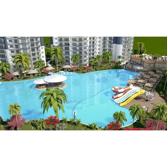 Apartment 2-room 1+1 by the sea in Iskele (Long Beach) Cyprus area 65m² , 6 image