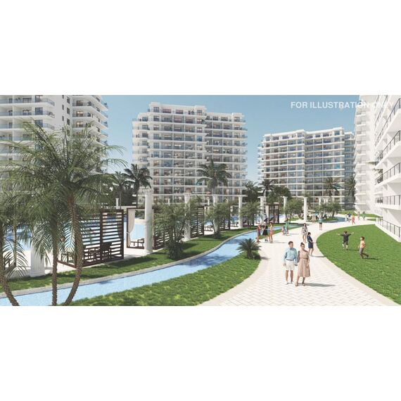 Apartment 2-room 1+1 by the sea in Iskele (Long Beach) Cyprus area 46m² 4 floor, 2 image