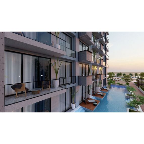 Apartment 2-room 1+1 by the sea in Kazivera (Kazivera) Cyprus area 50m² , 6 image