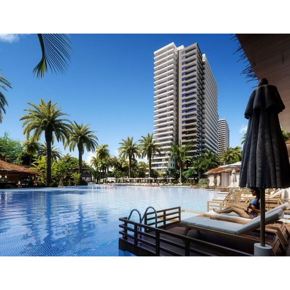 Apartment 2-room 1+1 by the sea in Iskele (Long Beach) Cyprus area 46m² , 2 image