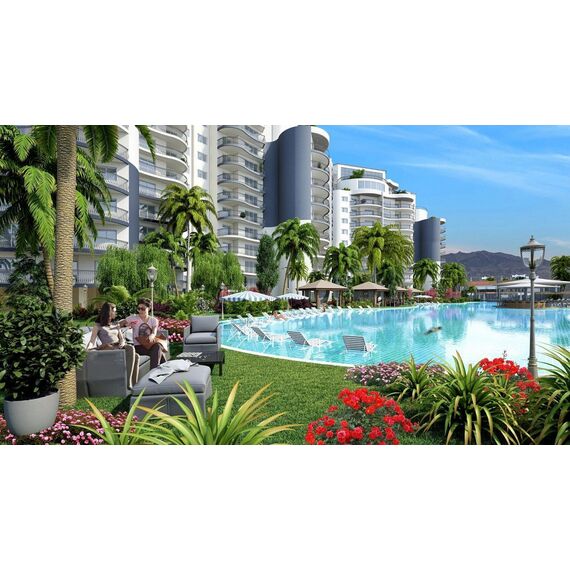 Apartment 2-room 1+1 by the sea in Iskele (Long Beach) Cyprus area 65m² , 8 image