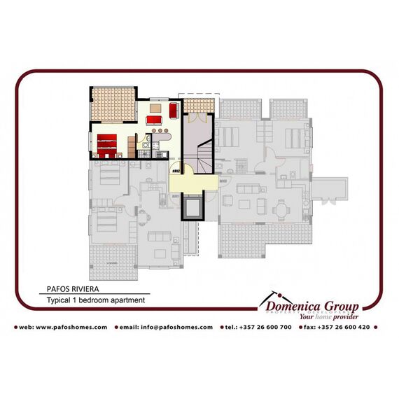 Apartment 2-room 1+1 by the sea in Paphos (downtown) Cyprus area 60m² 1 floor, 8 image