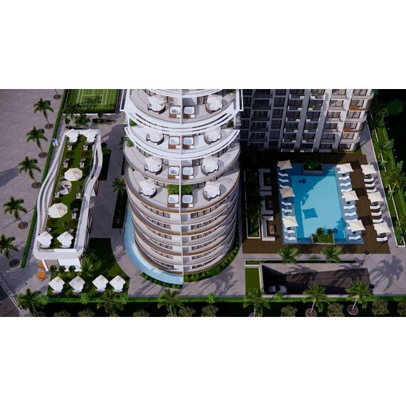 Apartment 2-room 1+1 in Kazivera Cyprus area 48.5m² 10 floor