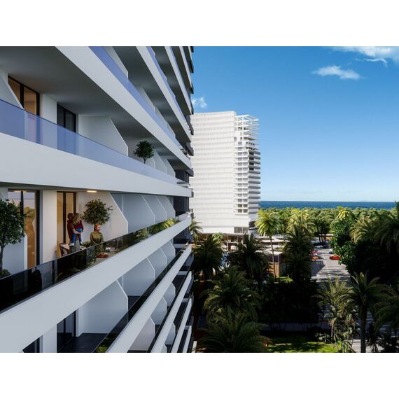 Apartment 2-room 1+1 by the sea in Iskele Cyprus area 64m² 4 floor, 4 image