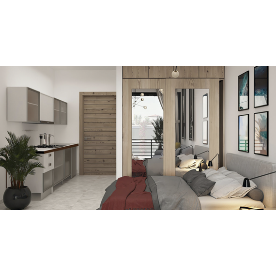 Apartment 1-room 1+0 studio by the sea in Kyrenia (downtown) Cyprus area 35m² 1 floor, 9 image
