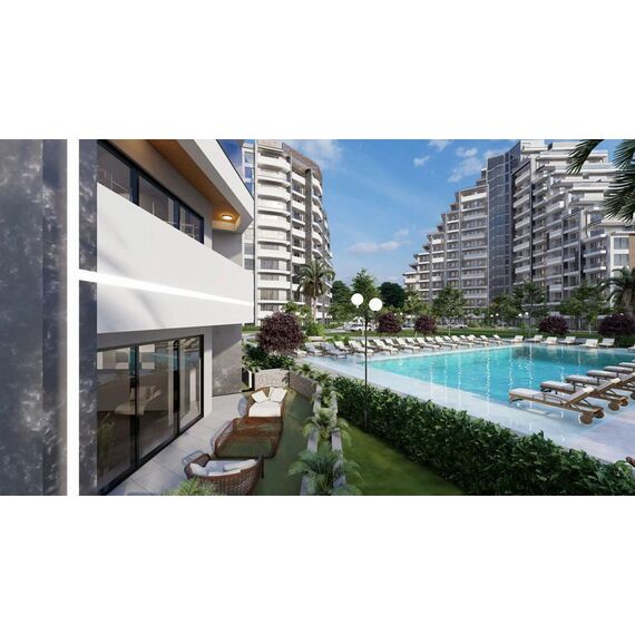 Apartment 2-room 1+1 by the sea in Kazivera Cyprus area 60.3m² 10 floor, 5 image