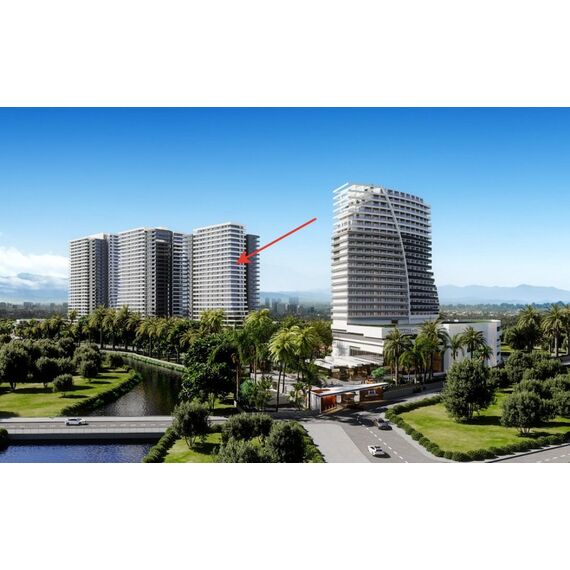 Apartment 2-room 1+1 by the sea in Iskele Cyprus area 64m² 4 floor, 3 image