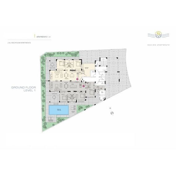 Apartment 3-room 2+1 in the mountains in Paphos (downtown) Cyprus area 147m² 2 floor, 4 image