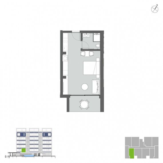 Apartment 1-room 1+0 studio by the sea in Limassol Cyprus area 45m² 3 floor, 3 image