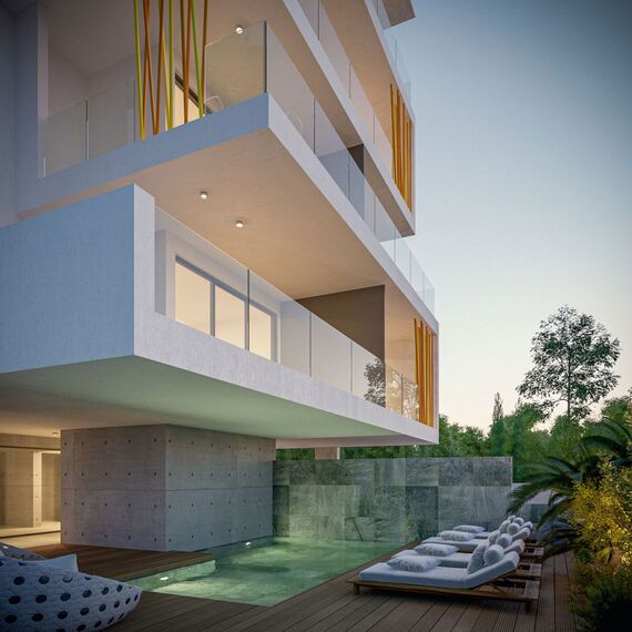 Apartment 4-room 3+1 by the sea in Kato Paphos (Kato Paphos) Cyprus area 124m² 2 floor, 4 image