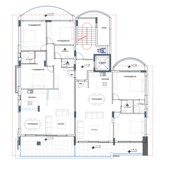 Квартира 3-комнатная 2+1 в Пафосе (центр) площадь 98м² 3 этаж, изображение 12