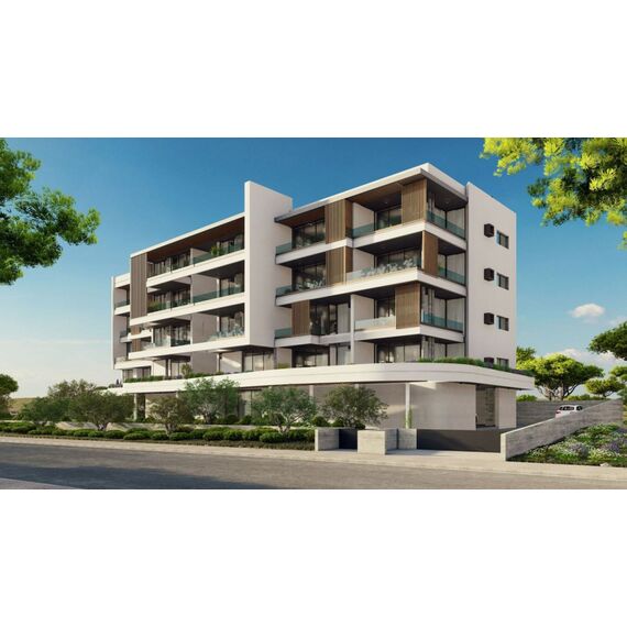 Квартира 2-комнатная 1+1 у моря в Пафосе (центр) площадь 59м² 2 этаж, изображение 3