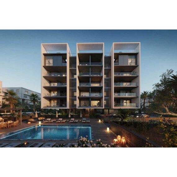 Apartment 1-room 1+0 studio by the sea in Limassol Cyprus area 45m² 3 floor