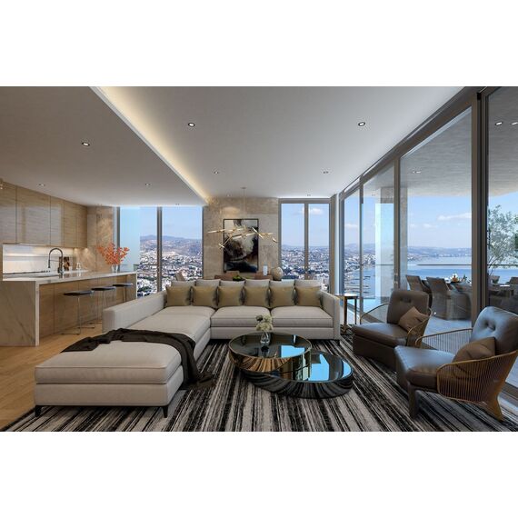 Apartment 5-room 4+1 by the sea in Limassol Cyprus area 197m² 12 floor, 3 image