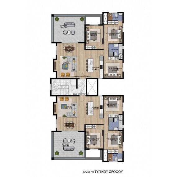 Apartment 4-room 3+1 by the sea in Paphos (downtown) (Paphos) Cyprus area 94m² , 6 image