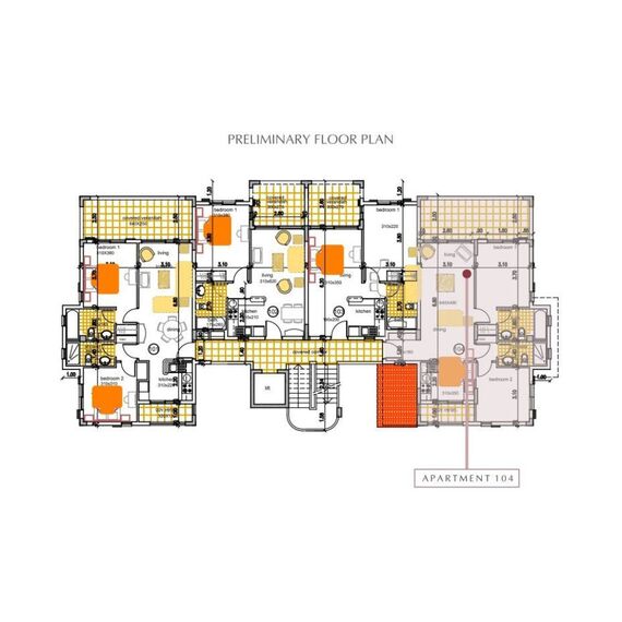 Квартира 3-комнатная 2+1 у моря в Пафосе (центр) (Пафос) площадь 92м², изображение 5