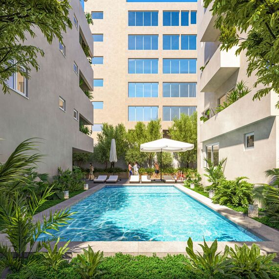 Apartment 1-room 1+0 studio by the sea in Larnaca Cyprus area 44.1m² 2 floor, 5 image