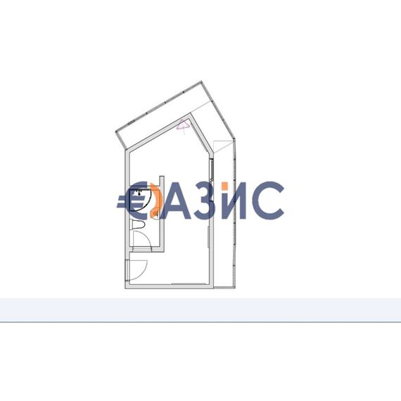 Квартира 1-комнатная в Несебре (Солнечный Берег) площадь 47.4м² 6 этаж, изображение 11