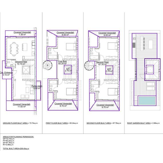 Вилла в Пафосе (центр) площадь 205.74м² 4-этажный, изображение 19