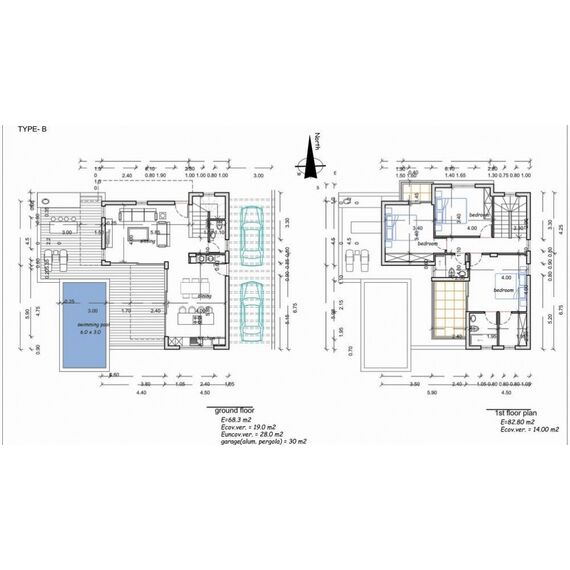 Вилла в Пафосе (центр) площадь 187м²