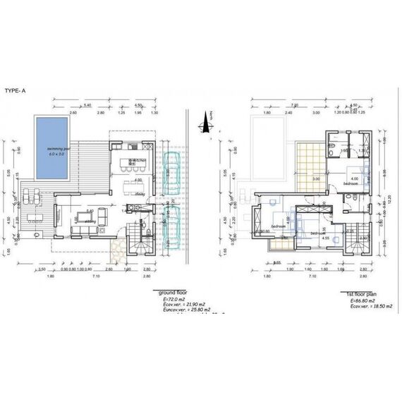 Вилла в Пафосе (центр) площадь 187м², изображение 18