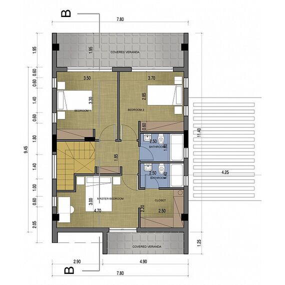 Вилла у моря в Пафосе (центр) площадь 200м² 2-этажный, изображение 20