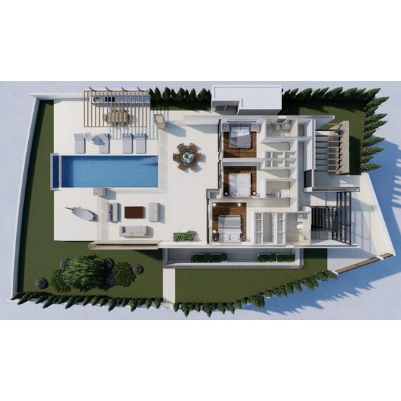Villa by the sea in Kato Paphos (Kato Paphos) Cyprus area 407m² 3 floors, 7 image