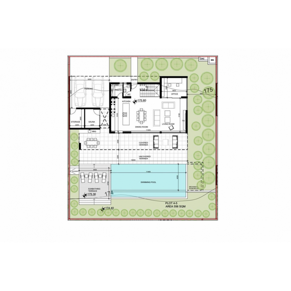 Вилла в Пафосе (центр) площадь 280м² 2-этажный, изображение 19