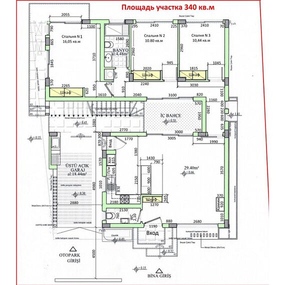 Дом у моря в Кючюк Еренкой площадь 217м² 1-этажный, изображение 18