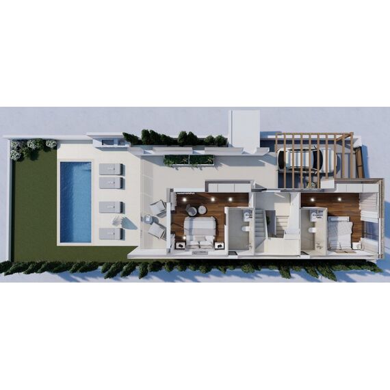 Villa by the sea in Kato Paphos (Kato Paphos) Cyprus area 179m² 2 floors, 17 image